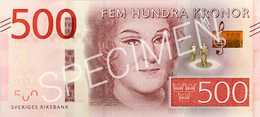 500 Couronnes Suédoise Face 500 Couronnes-Suédoises Face