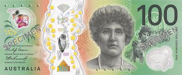 100 dollars-Australien Face 100 dollars-Australien Face
