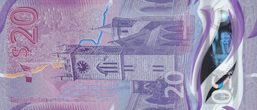 20 dollar-barbadien (dollar BBD) Face