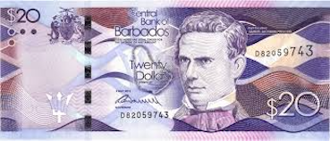 20 dollar-barbadien (dollar BBD) Face