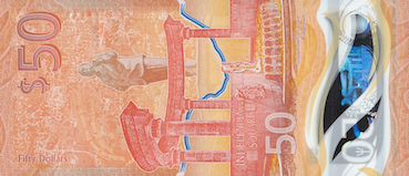 50 dollar-barbadien (dollar BBD) Face