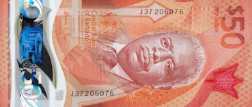 50 dollar-barbadien (dollar BBD) Face