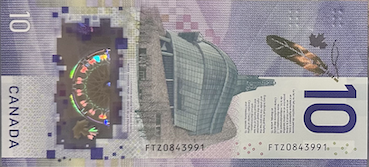 10 Dollars Canadiens Face 10 Dollars Canadiens Face