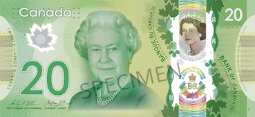 20 Dollars Canadiens Face 20 Dollars Canadiens Face