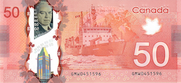 50 Dollars Canadiens Face 50 Dollars Canadiens Face