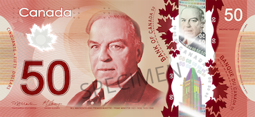 50 Dollars Canadiens Face 50 Dollars Canadiens Face
