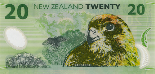 20 Dollars-Néo-zélandais Face 20 Dollar-NÉo-Zélandais Face