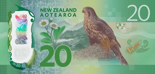 20 Dollars-Néo-zélandais Face 20 Dollar-NÉo-Zélandais Face