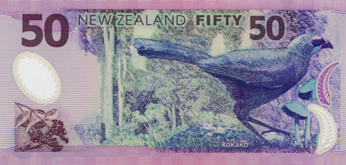 50 Dollars-Néo-zélandais Face 50 Dollar-NÉo-Zélandais Face