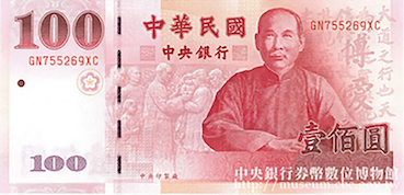 Les billets du dollar taiwanais