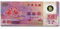 Les billets du dollar taiwanais