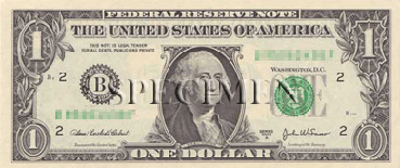 1 dollar-americain (dollar US) Face