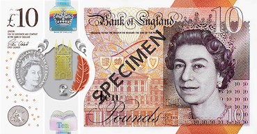 10 livres sterling Anglaise Face 10 livres-sterling anglaise Face