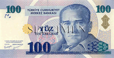 100 Livres-Turques Face