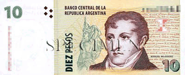 10 Pesos-Argentins Face