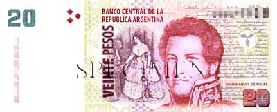 20 Pesos-Argentins Face