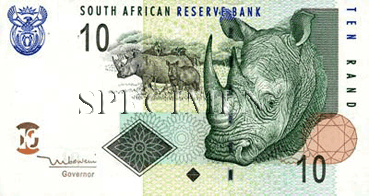 10 Rands-Sud-Africains