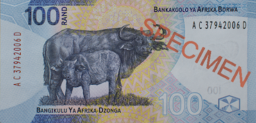 100 Rands-Sud-Africains Face 100 Rands-Sud-Africains Face