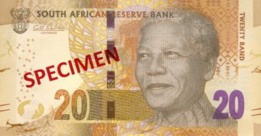 20 Rands-Sud-Africains Face 20 Rands-Sud-Africains Face