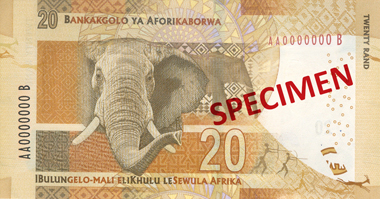20 Rands-Sud-Africains Face 20 Rands-Sud-Africains Face