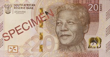 20 Rands-Sud-Africains Face 20 Rands-Sud-Africains Face