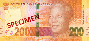 200 Rands-Sud-Africains Face 200 Rands-Sud-Africains Face