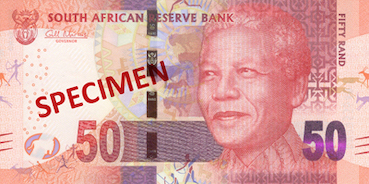 50 Rands-Sud-Africains Face 50 Rands-Sud-Africains Face