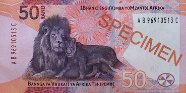 50 Rands-Sud-Africains Face 50 Rands-Sud-Africains Face
