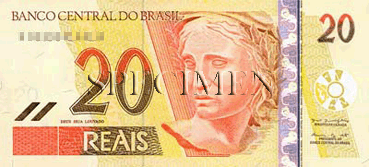 20 Reals-Brésiliens Face