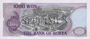 1000 Wons-Sud-Coréens